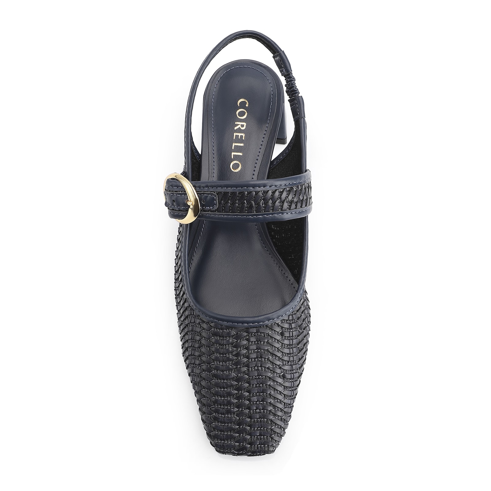 Scarpin Tramado Alt Azul