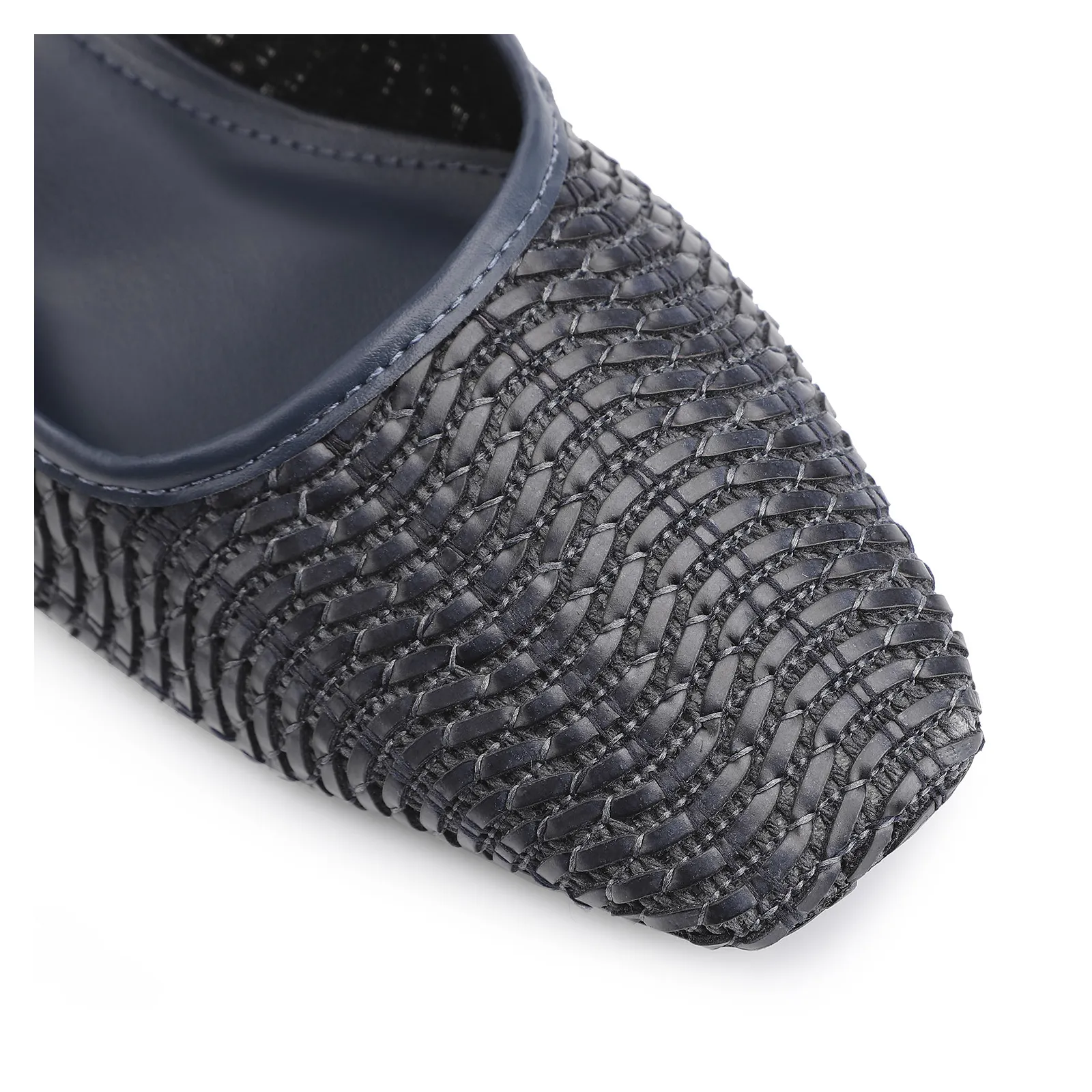 Scarpin Tramado Alt Azul