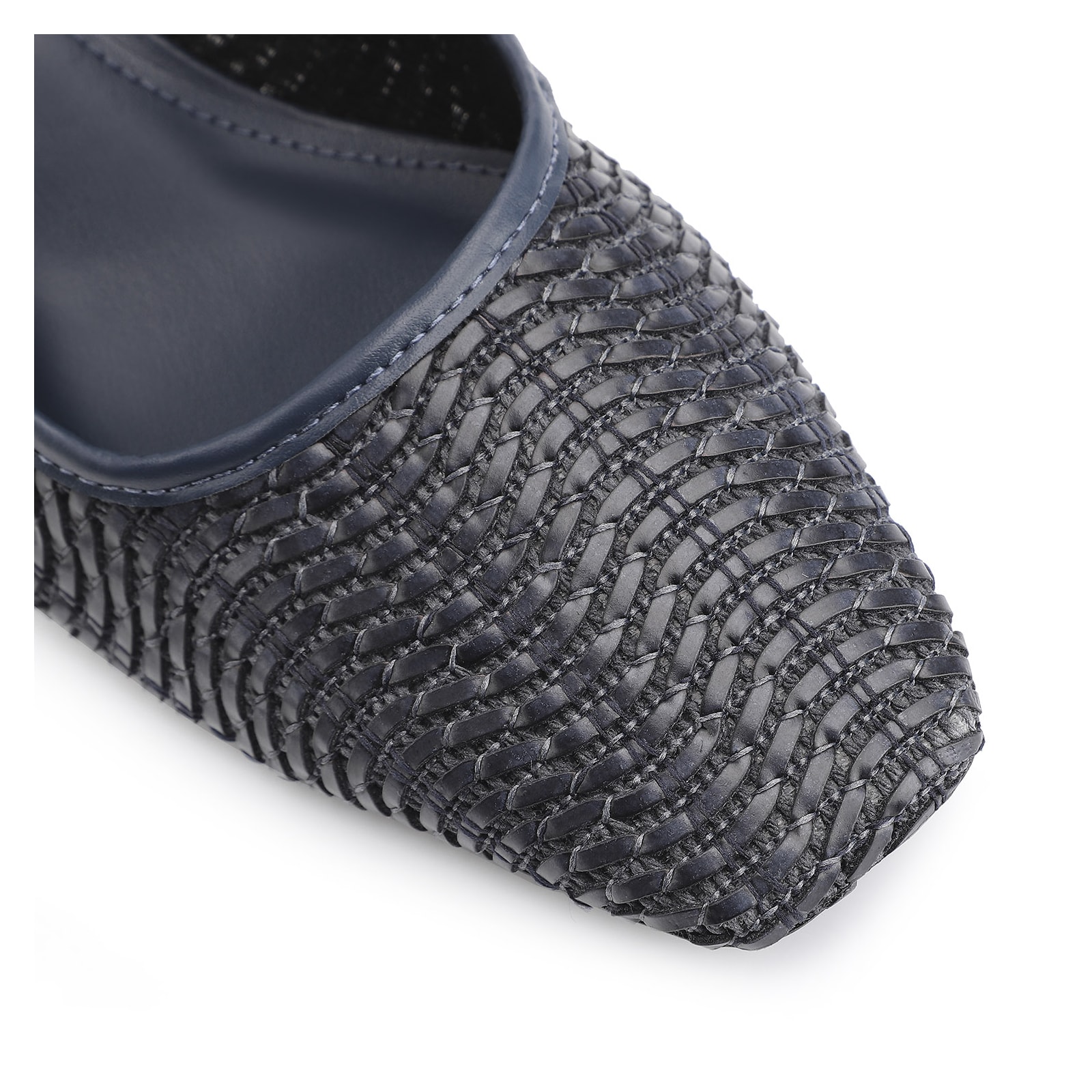 Scarpin Tramado Alt Azul