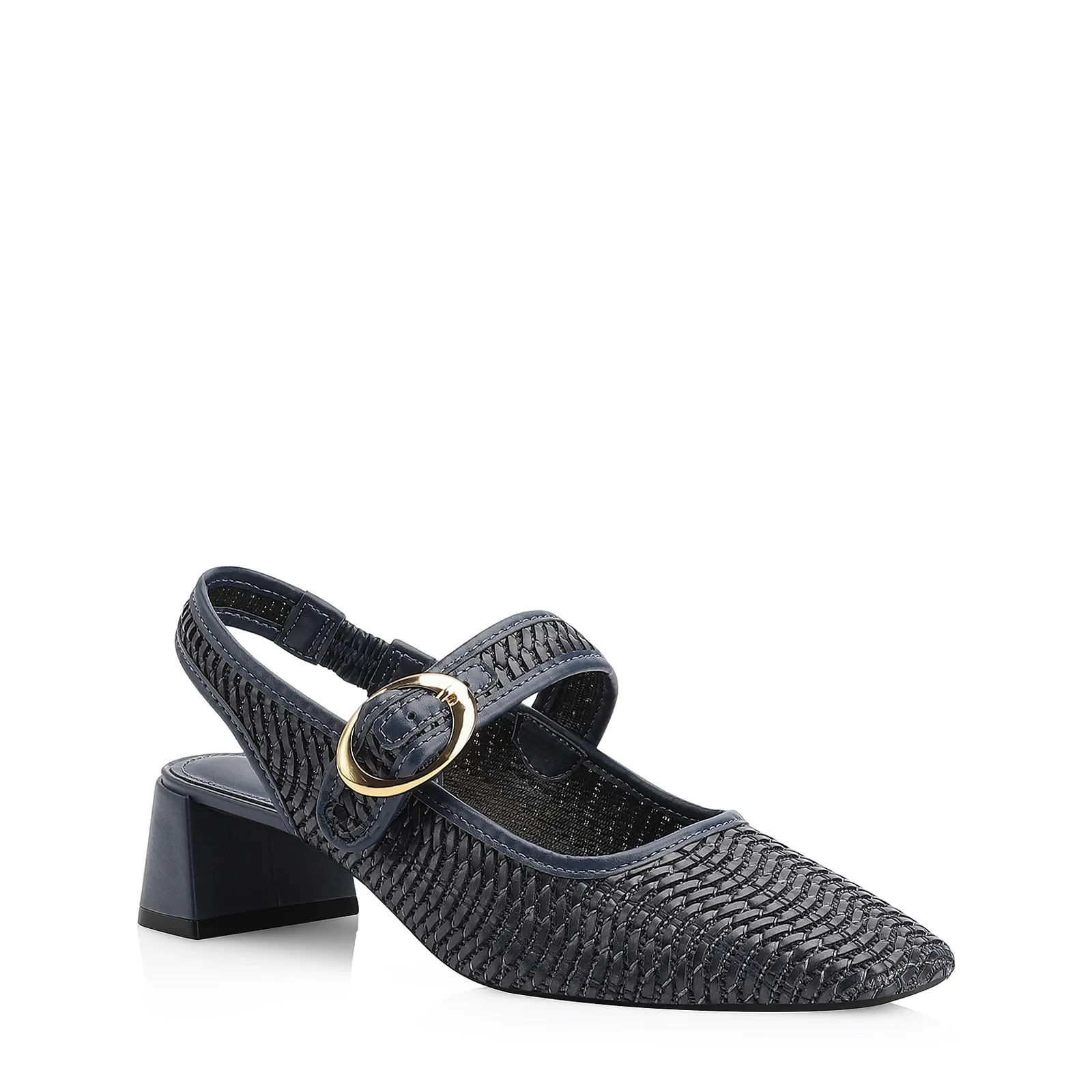 Scarpin Tramado Alt Azul