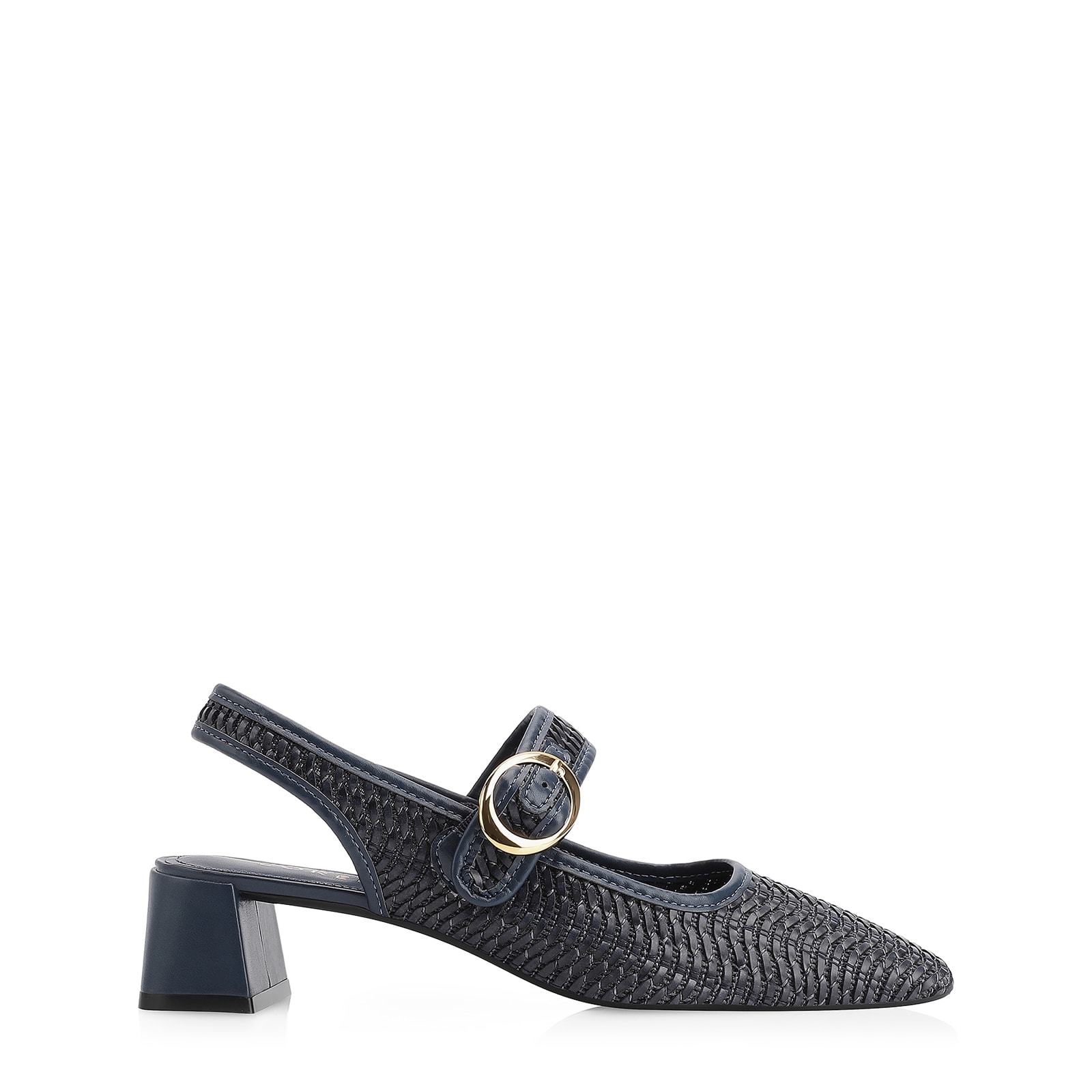 Scarpin Tramado Alt Azul