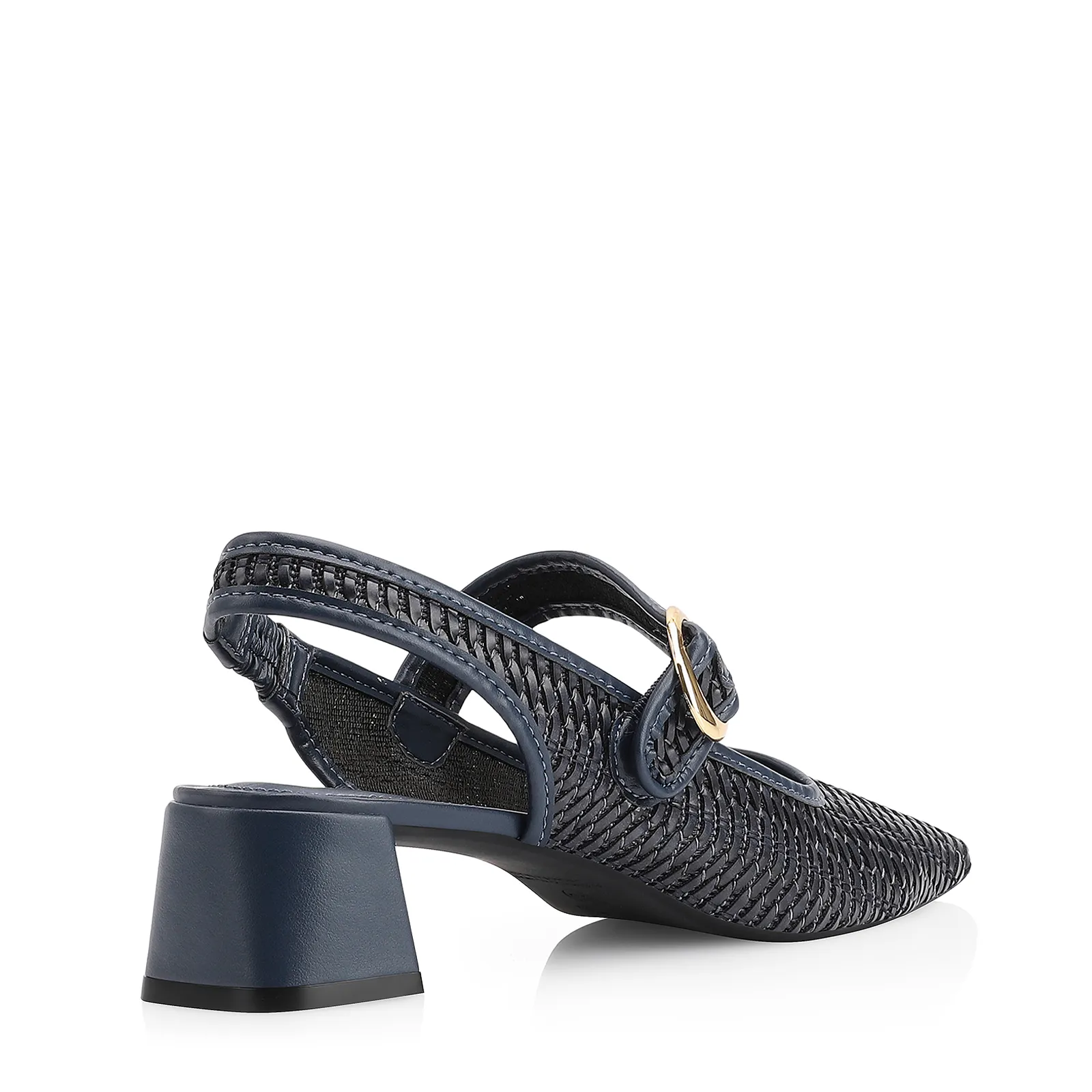 Scarpin Tramado Alt Azul