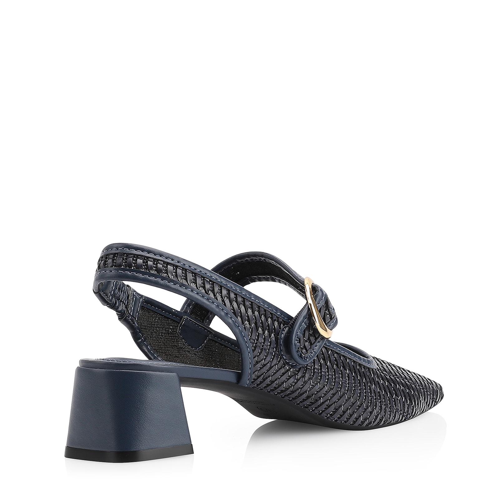 Scarpin Tramado Alt Azul