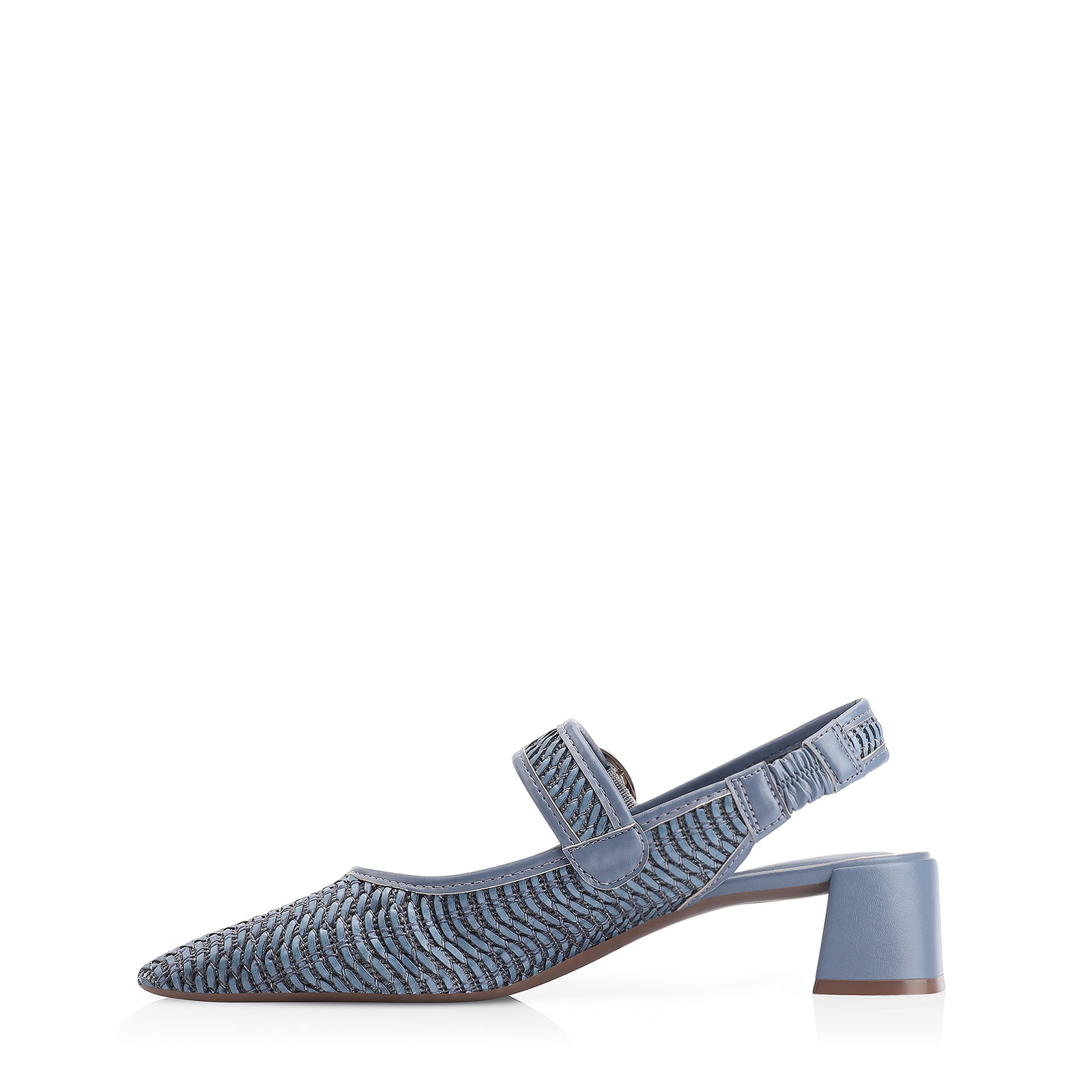 Scarpin Tramado Alt Azul Claro