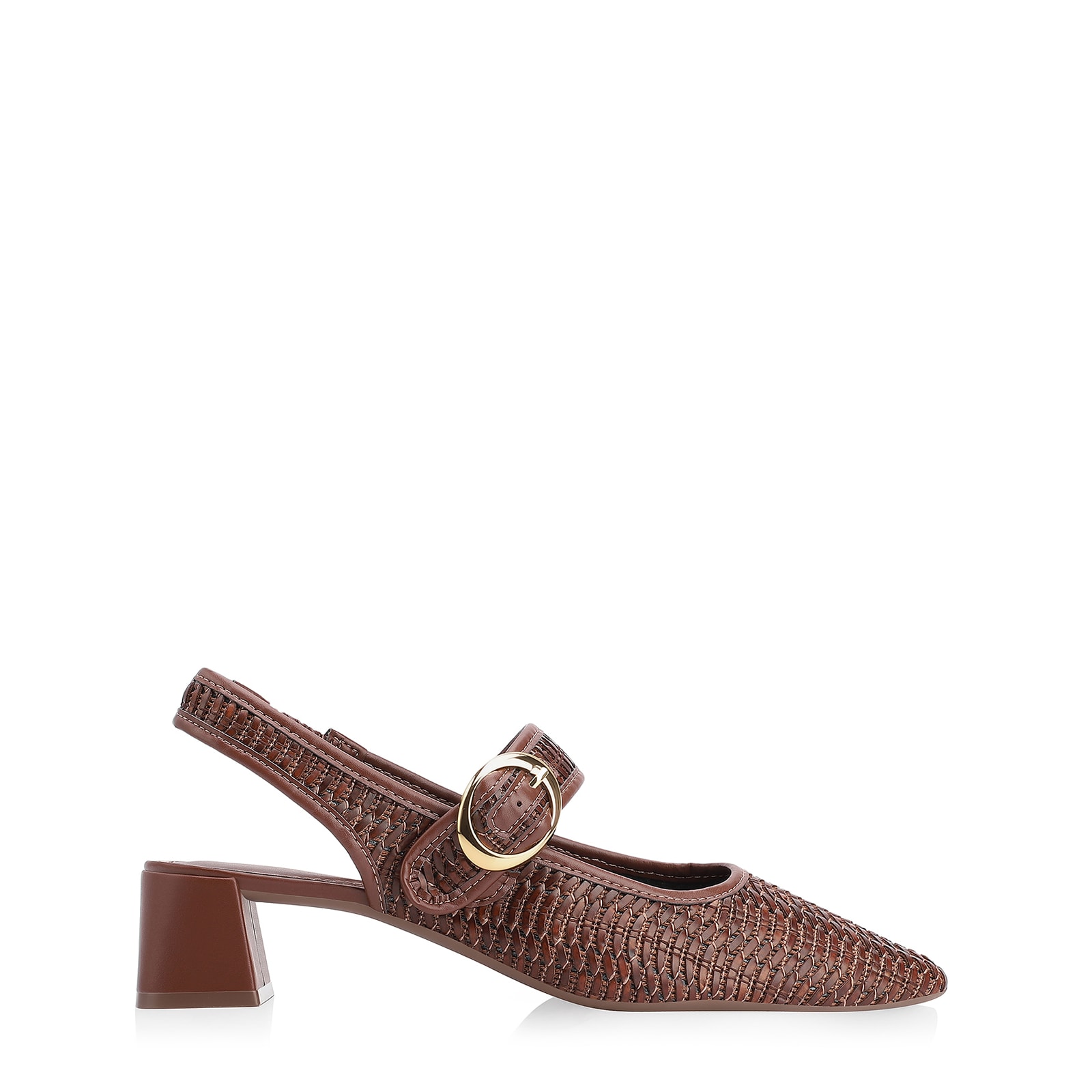 Scarpin Tramado Alt Marrom