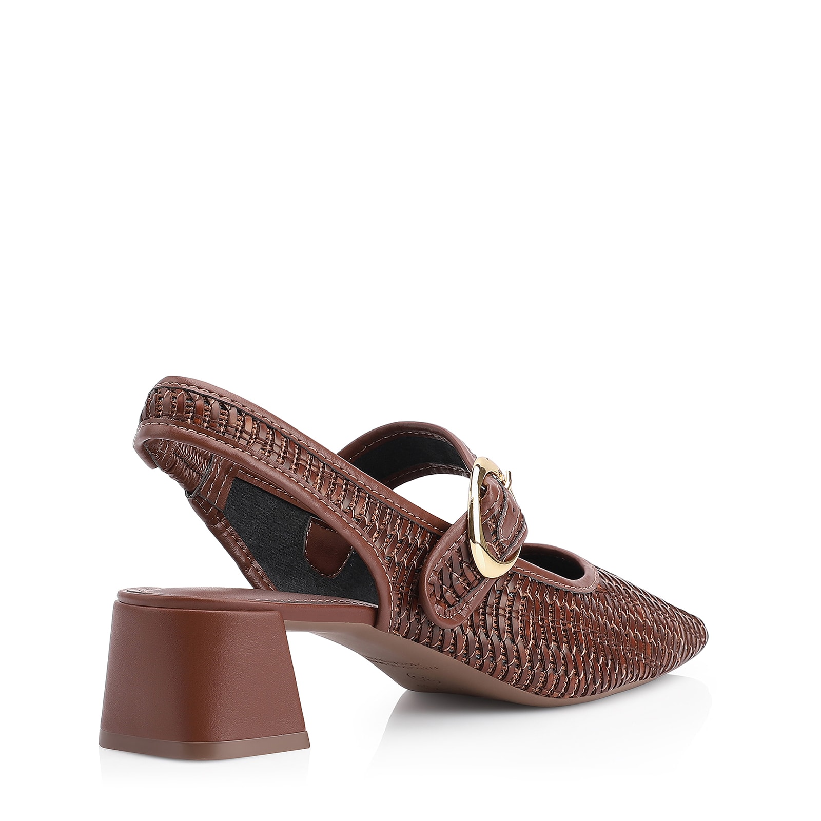 Scarpin Tramado Alt Marrom
