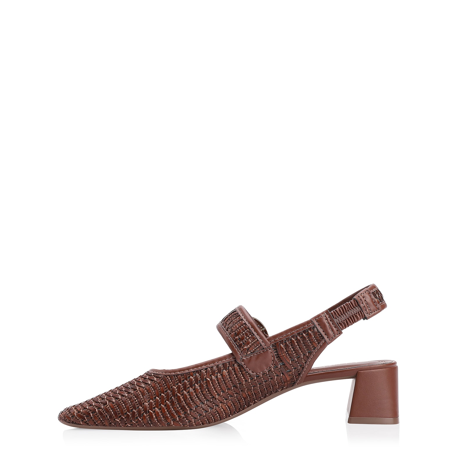 Scarpin Tramado Alt Marrom