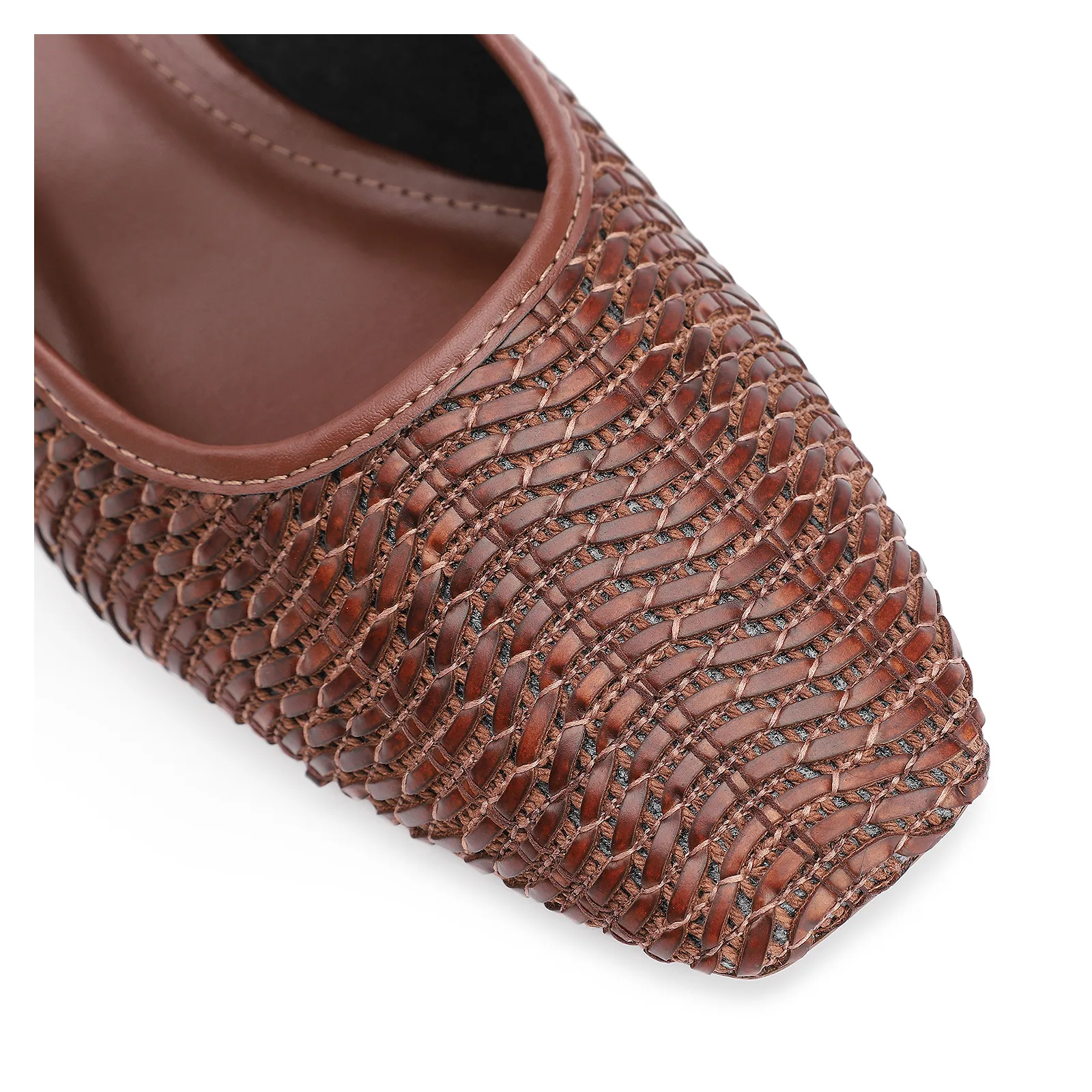Scarpin Tramado Alt Marrom