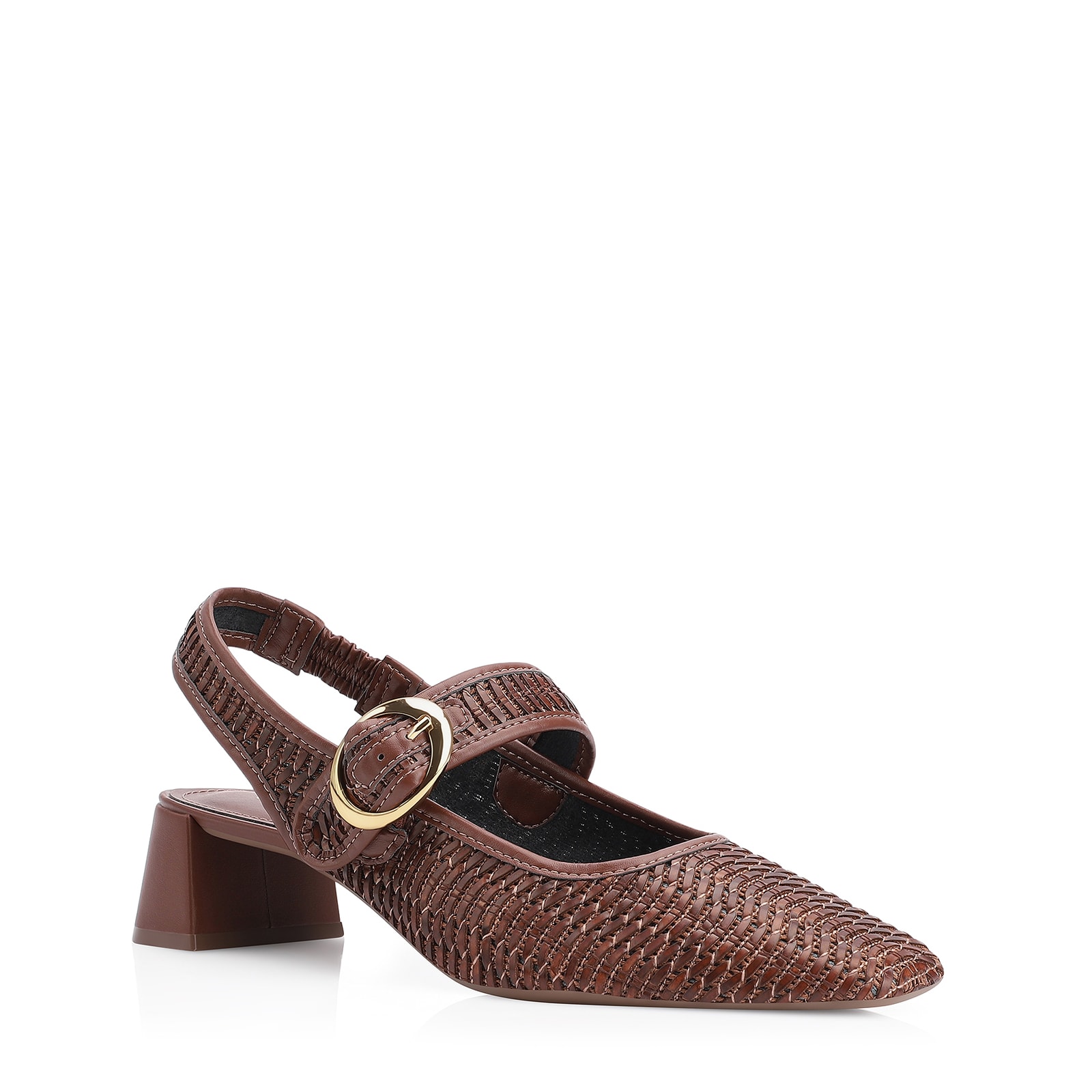 Scarpin Tramado Alt Marrom