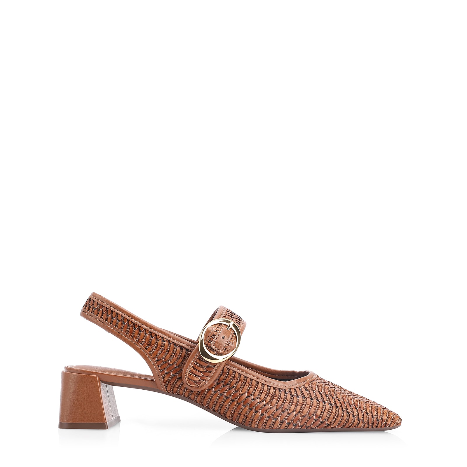 Scarpin Tramado Alt Marrom Claro