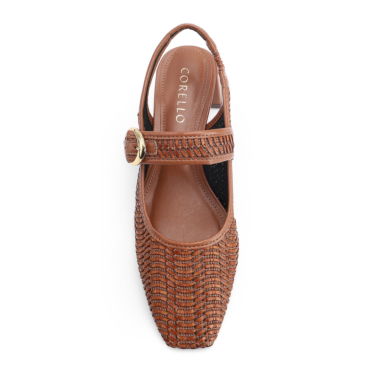 Scarpin Tramado Alt Marrom Claro