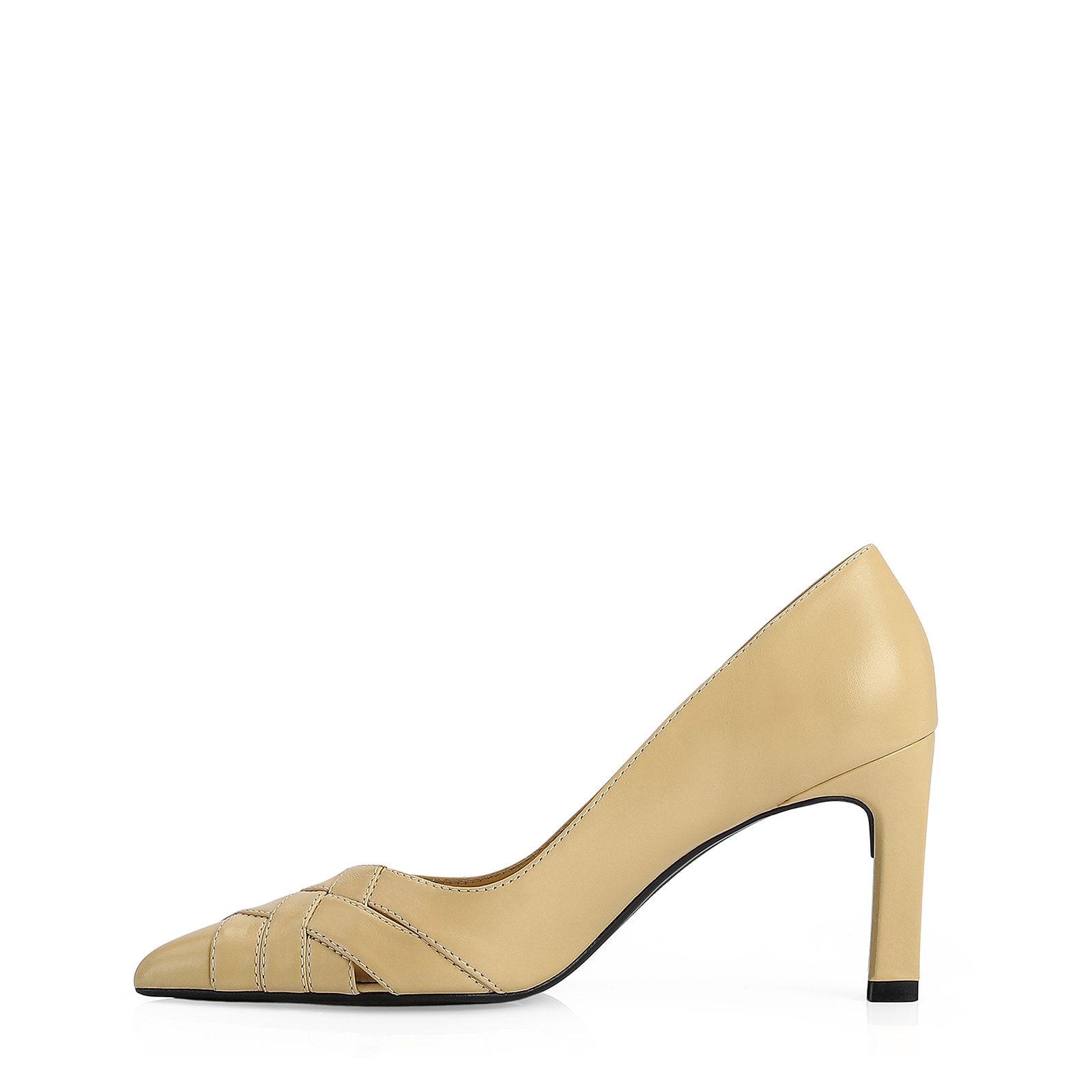 Scarpin Tressê Couro Amarelo