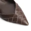 Scarpin Tressê Couro Marrom - imagem 7