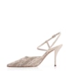 Scarpin Tressê Couro Off White/Bege - imagem 4