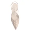 Scarpin Tressê Couro Off White/Bege - imagem 5