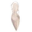 Scarpin Tressê Couro Off White/Bege - imagem 5