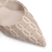 Scarpin Tressê Couro Off White/Bege - imagem 6