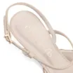 Scarpin Tressê Couro Off White/Bege - imagem 8