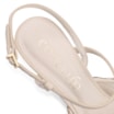 Scarpin Tressê Couro Off White/Bege - imagem 8
