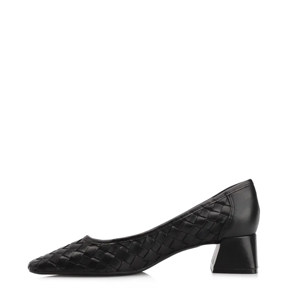 Scarpin Tressê Couro Preto - imagem 5