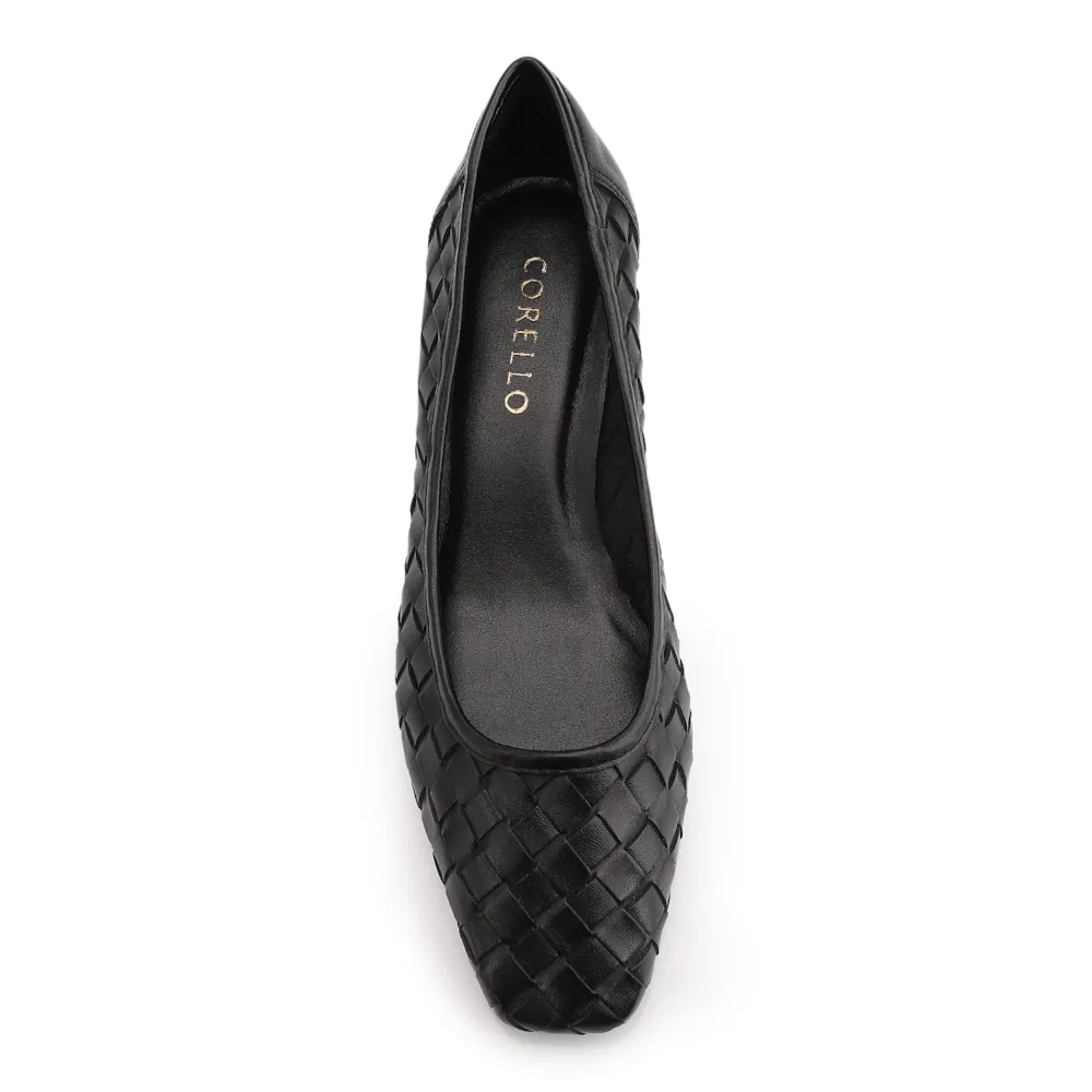 Scarpin Tressê Couro Preto - imagem 6