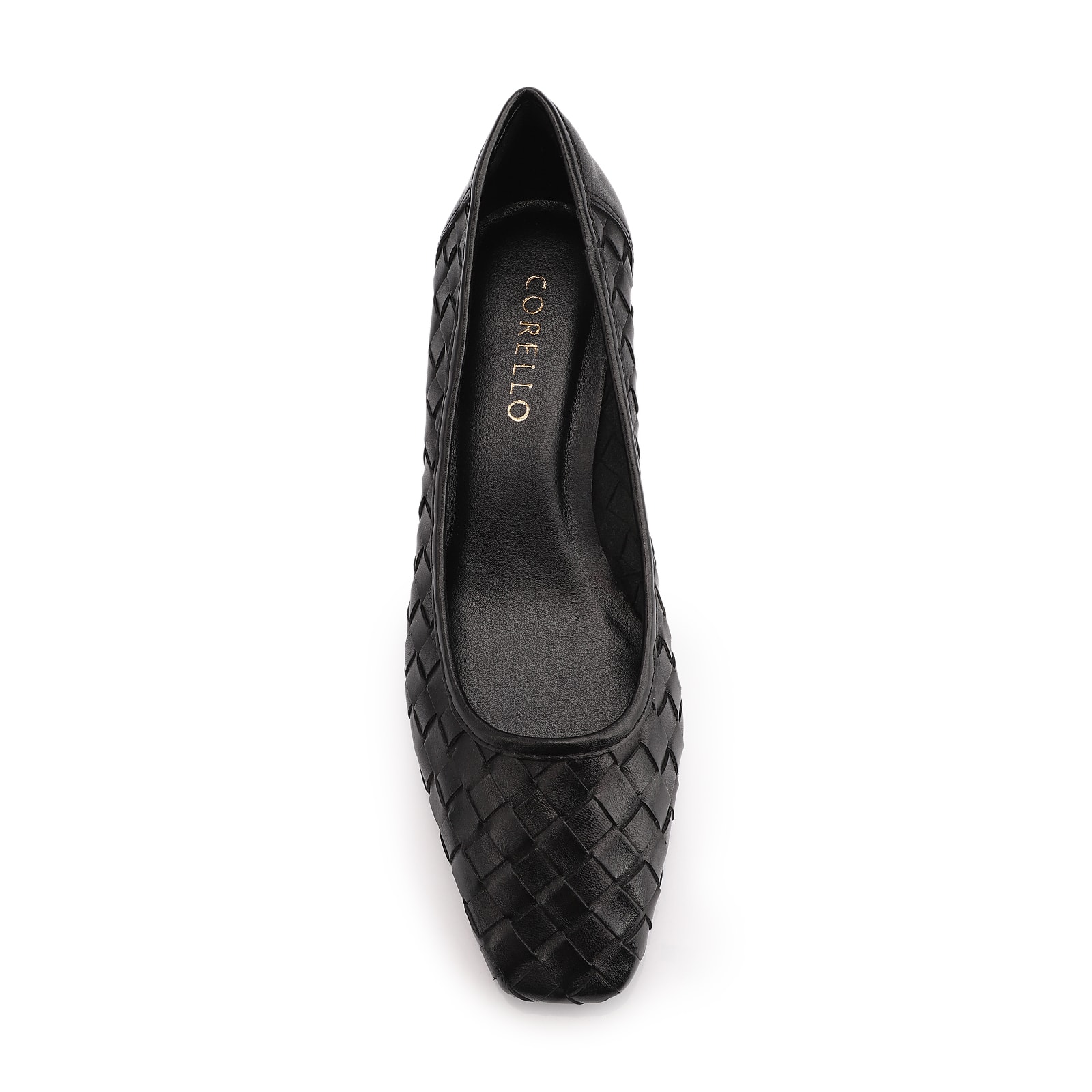 Scarpin Tressê Couro Preto