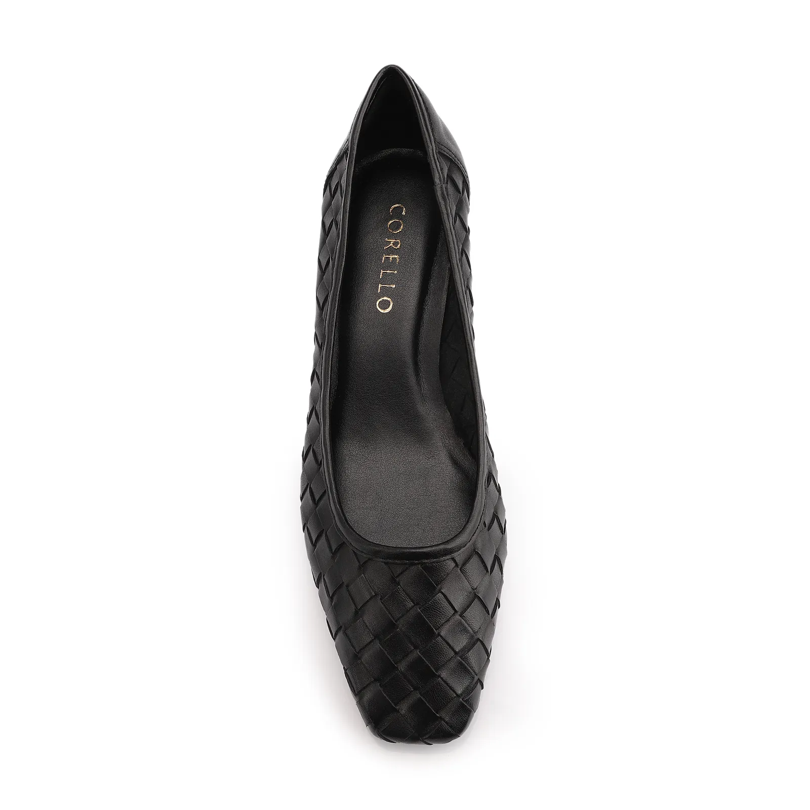 Scarpin Tressê Couro Preto
