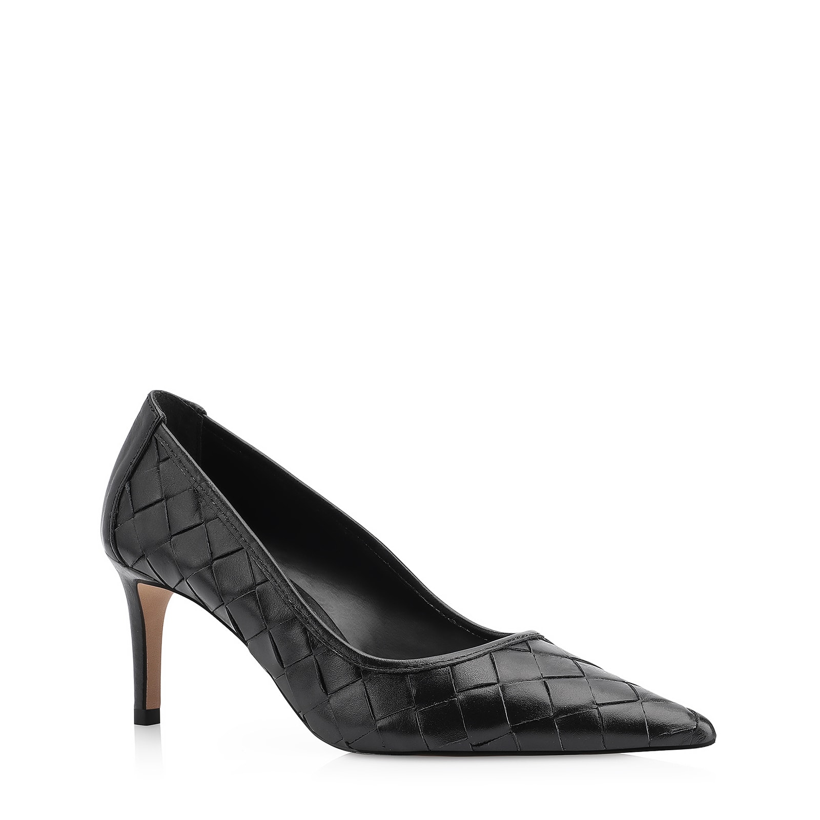 Scarpin Tressê Couro Preto