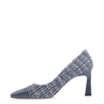 Scarpin Tweed Azul/Couro Azul - imagem 4