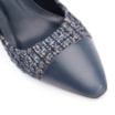 Scarpin Tweed Azul/Couro Azul - imagem 6