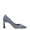 Scarpin Tweed Azul/Couro Azul - imagem 2