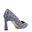 Scarpin Tweed Azul/Couro Azul - imagem 3