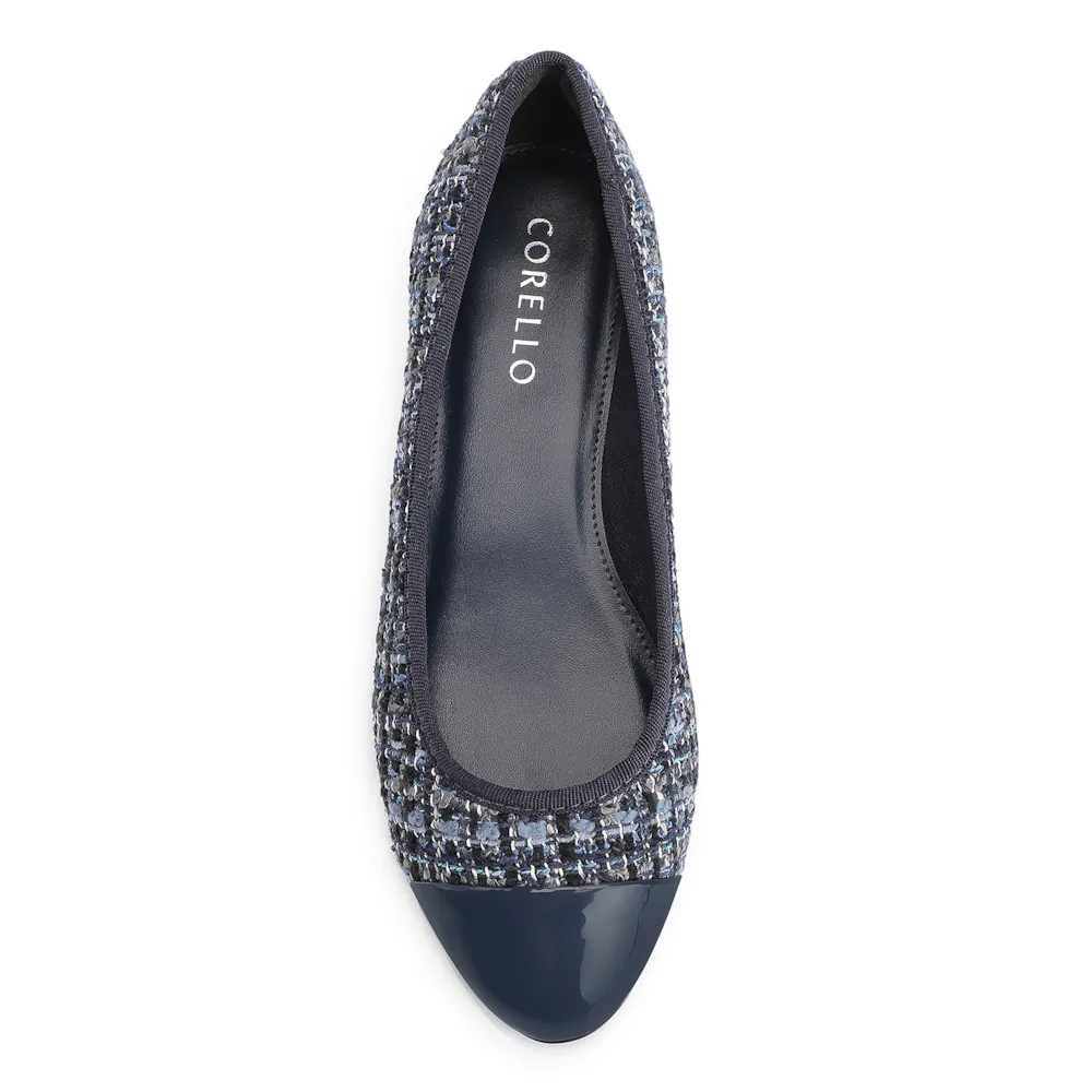 Scarpin Tweed Azul/Verniz Azul - imagem 6