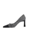 Scarpin Tweed Preto/Couro Preto - imagem 4