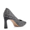 Scarpin Tweed Preto/Couro Preto - imagem 3