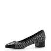 Scarpin Tweed Preto/Verniz Preto - imagem 4