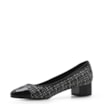 Scarpin Tweed Preto/Verniz Preto - imagem 4