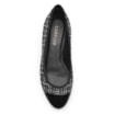 Scarpin Tweed Preto/Verniz Preto - imagem 5