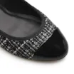 Scarpin Tweed Preto/Verniz Preto - imagem 6