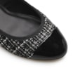 Scarpin Tweed Preto/Verniz Preto - imagem 6