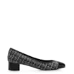 Scarpin Tweed Preto/Verniz Preto - imagem 2