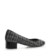 Scarpin Tweed Preto/Verniz Preto - imagem 3