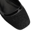 Scarpin Tweed Preto/Verniz Preto - imagem 6