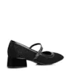 Scarpin Tweed Preto/Verniz Preto - imagem 3