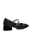 Scarpin Tweed Preto/Verniz Preto - imagem 3
