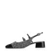 Scarpin Tweed Preto/Verniz Preto - imagem 4