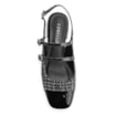 Scarpin Tweed Preto/Verniz Preto - imagem 5