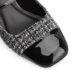 Scarpin Tweed Preto/Verniz Preto - imagem 6