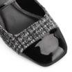 Scarpin Tweed Preto/Verniz Preto - imagem 6