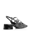 Scarpin Tweed Preto/Verniz Preto - imagem 3